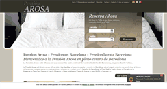 Desktop Screenshot of pensionarosabarcelona.com
