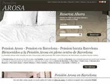Tablet Screenshot of pensionarosabarcelona.com